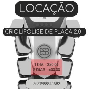 Aluguel de criolipólise placa 2.0 Studio Ana Francis