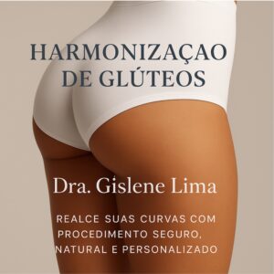 A harmonização de glúteos é um procedimento estético avançado que promove volume, firmeza e simetria, valorizando o contorno corporal de forma natural e personalizada. Dra. Gislene Lima realiza atendimentos em Moema e Jardins, São Paulo.