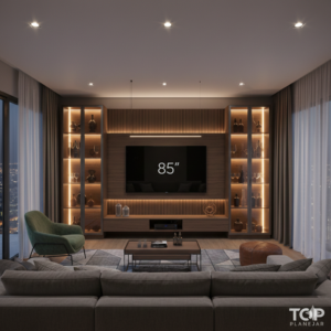 Sua sala de cinema em casa. Projetos de home theater e salas de estar planejadas com design moderno e fiação oculta em Itabira.