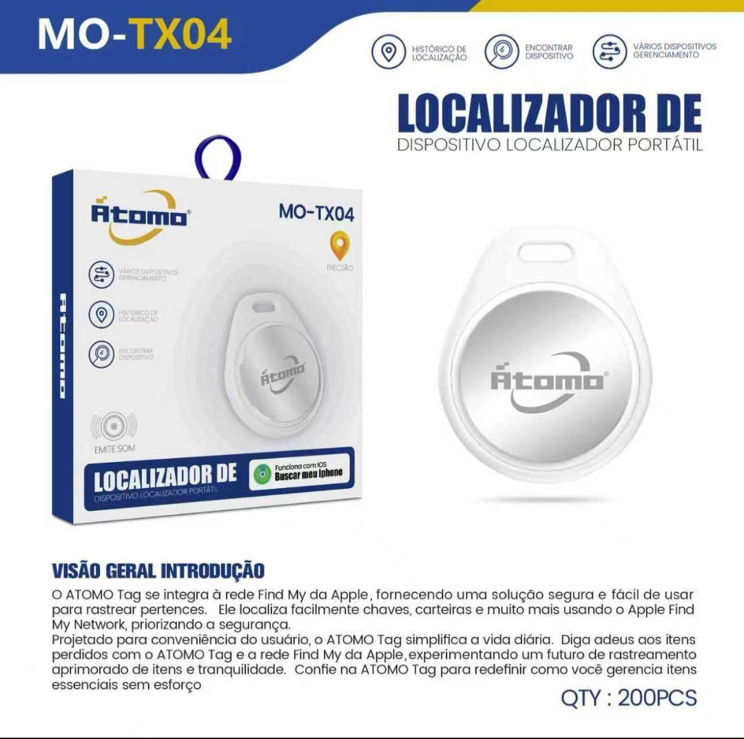 Tag de Rastreamento Pinieng Bluetooth para Android e iOS